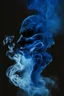 Placeholder: blue smoke in a shape of a smoke person