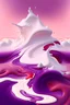 Placeholder: Cream on a red and purple sea