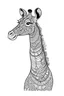 Placeholder: coloring book page giraffe