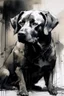 Placeholder: Black Labrador in the style of Willem Haenraets, Yoji Shinkawa, Guy Denning, Florian Nicolle