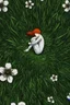 Placeholder: A lonely man is hugging his knees and sleeping in the meadow, cartoon style- anime