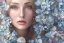 Placeholder: femme long cheveux blond yeux bleus , 8k resolution, flower magnolia, beautifulhijab portrait, 8k resolution, flower head and body, beautiful