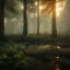 Placeholder: forest at dusk