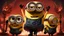 Placeholder: Minions from despicable me in the theme of demonology