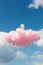 Placeholder: A plastic pink cloud floating and Marie-Antoinette