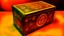 Placeholder: John Harris Style page, ((masterpiece, best quality)), full color, full color, dark serious 1980s steampunk puzzle box, magic, watercolor,