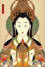 Placeholder: Female bodhisattva, ukiyo-e