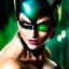 Placeholder: portrait 'beautiful Sexy Busty CatWoman',crystal clear green eyes,painting by gaston bussiere, greg rutkowski, yoji shinkawa, yoshitaka amano, tsutomu nihei, donato giancola, tim hildebrandt, oil on canvas, cinematic composition, extreme detail,fit full head inside picture,32k