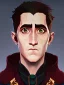 Placeholder: Portrait of a 30 year old strange gay warlock like Jake Gyllenhaal