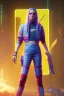 Placeholder: Billie Eilish, in stockings, cyberpunk2077