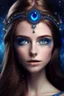 Placeholder: Galactic beautiful woman deep Blue eyed princess