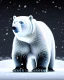 Placeholder: Fondo blanco Art illustration lineal polar bear, nieve, calidad ultra, hiperdetallado, 12k, fondo blanco, color blanco y negro full body