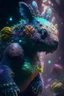 Placeholder: Bear dinosaur bunny alien,FHD, detailed matte painting, deep color, fantastical, intricate detail, splash screen, complementary colors, fantasy concept art, 32k resolution trending on Artstation Unreal Engine 5