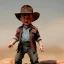 Placeholder: Indiana Jones toddler, full body, whip, dramatic lighting, hyper realistic