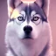 Placeholder: Husky, pink eyes, 8K, cinematic lighting, sharp focus, masterpiece, expert