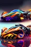 Placeholder: A combination of ultra-advanced car and crazy Max fighter, super sporty, with color and nano technology