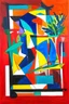 Placeholder: Geometric Unity; Surreal Expressionistic art with the color palette of matisse