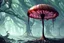 Placeholder: Alien forest with an umbrella made from a jellyfish, photorealistic, Detailed Matte Painting, Deep Colour, Fantastical, Intricate Detail, sunshine, blue sky