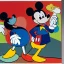 Placeholder: Mickey Mouse and Donald Duck restructured by Picasso