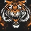 Placeholder: vector logo of tiger screaming