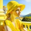 Placeholder: Neoclassicism woman realistic yellow cote d'azur