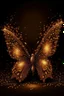 Placeholder: Luminous Light Brown butterfly Fireworks and manure full of stars