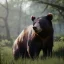 Placeholder: unreal 5, octane render,cinema4d, dynamic lighting, dramatic lighting, 4k, redshift render, highly detailed, hyper realistic,anthropomorphic black bear long