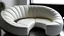 Placeholder: Fan shaped sofa design modern