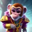 Placeholder: pixar style anamorphic cute monkey baby, gangsta gold neckless, full body, magenta puffer jacket , manila city backdrop, dramatic lighting, hyper-realistic, unreal engine 5, 16k. full detailed,