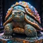 Placeholder: tortoise marble statue covered with glowing crystals, high exposure, Professional photography, high contrast, bright vibrant colors, dark tone, high highlights, Intricate Patterns, Ultra Detailed, Luminous, Radiance, beautiful, Ultra Realism, Complex Details, Intricate Details, 8k, HDR, High Quality, Trending On Artstation, Sharp Focus, Studio Photo, Intricate Details,