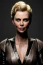 Placeholder: portrait of charlize theron as evil queen in black leather gown, leather, angry, stern look, volumetric lighting, particales,highly detailed,cinematic, deep colours,8