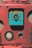 Placeholder: futuristic pinhole camera in Kente, rusted clocks lens, cinematic, scaffolding, cyberpunk, 8k quality