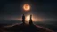Placeholder: A breathtaking award-winning photo by Sun Junze captures a man and woman standing on a hill, against a backdrop of a crescent and a dark solar eclipse. The magical moment portrays the beauty and mystique of a solar eclipse in the sky, evoking fascination and awe.