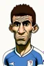 Placeholder: Anthony Modest French soccer player cartoon 2d