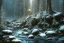 Placeholder: RIVER ROCK FOREST WINTER