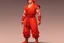 Placeholder: Full Body, Male Red Dragonborn, monk, outfit like goku