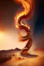 Placeholder: Spiraling column of fire chasing Isrealites across the desert