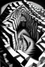 Placeholder: You do not belong here. Your kind here is a problem; Optical Art; M.C. Escher