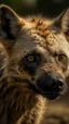 Placeholder: Texture made of coffee powder and dirt of a Hyena has bad painting of dark brown color on his face