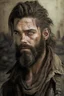 Placeholder: Max Pettis, a former machine gunner, he has wild brown hair and keeps his beard trimmed short. He is fit and strong from years of being on the run in a post apocalyptic world full of zombies