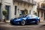 Placeholder: A Tesla 'Model S' is parked, on the streets of New Orleans. (CINEMATIC, WIDE ANGLE LENS, PHOTO REAL)