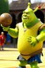 Placeholder: Shrek Playing Netball