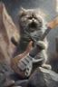 Placeholder: rock cat