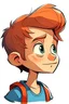 Placeholder: a boy,cartoon,profille