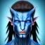 Placeholder: Man Blue Wearing make up avatar pandora