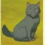 Placeholder: Retrato de um gato por Van Gogh