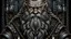 Placeholder: Cellshaded image of a Cyber hacker Dwarf, Gray and Black braided beard. Epic Canadian culture and pride.