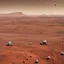 Placeholder: Protest march on the surface of Mars