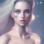 Placeholder: portrait girl look beautiful like shy, hyper details, 8k, realistis, rekfleksi, rtx, eye looks ocean blue, sort hair, glow, very cool expresion