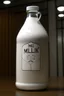 Placeholder: giant milk bottle that says M.I.L.K on it STYLE OF HIROKU OGAI